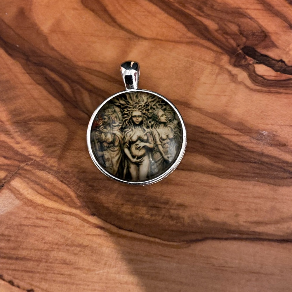 Triple Moon Goddess Pendant